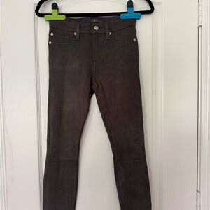 7 For All Mankind Charcoal Suede Pants